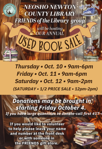 Book sale flyer