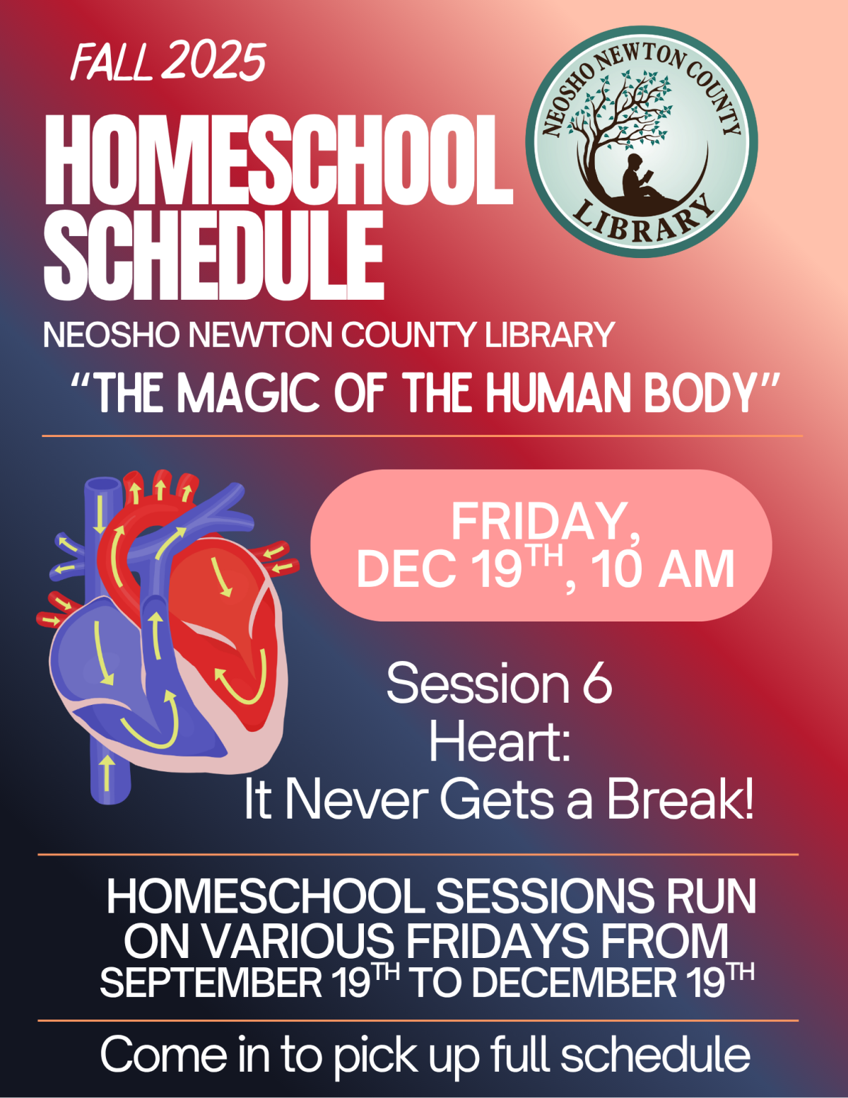 Homeschool Schedule, Session 6